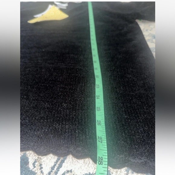 NWT Outside Additions by Stan Herman Sz 1X Black Sweater Neck/Sleeve/Hem Decor - Picture 9 of 9